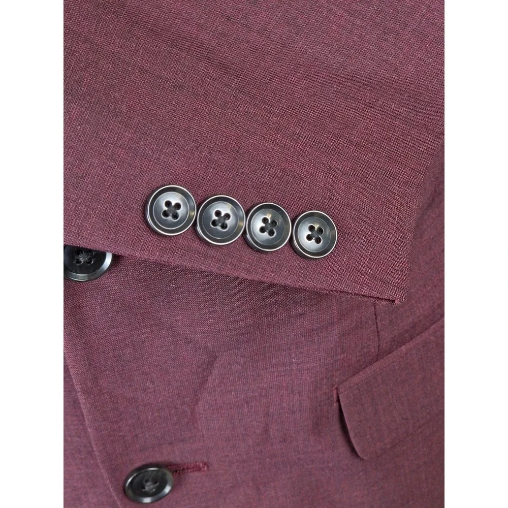 bar III Sport Coat Mens‎ 36R Red Wool Blend Two Button Blazer Suit Jacket NWT